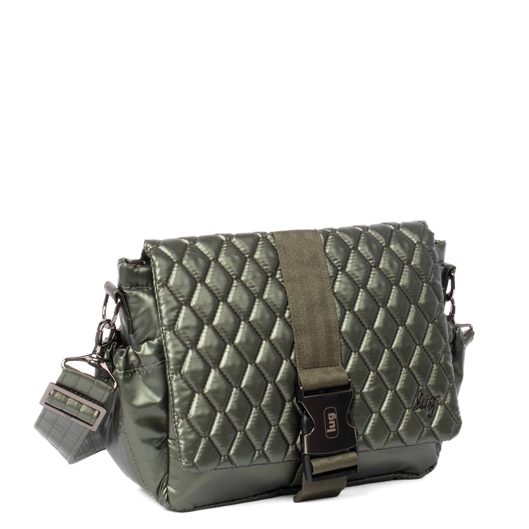 Harness Crossbody Bag - METALLIC OLIVE - Harness_MetallicOlive_02